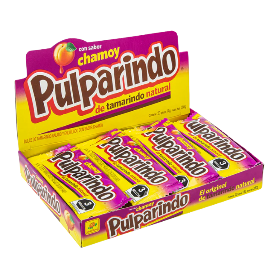 Masticables Pulparindo Chamoy De la Rosa 20 un x 14 g