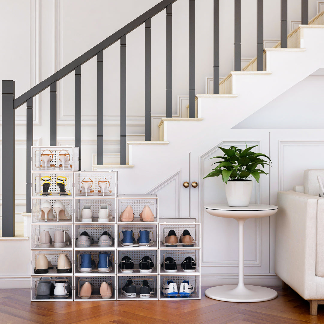 Set 4 Cajas Organizadoras de Zapatos Home Logics 1 un