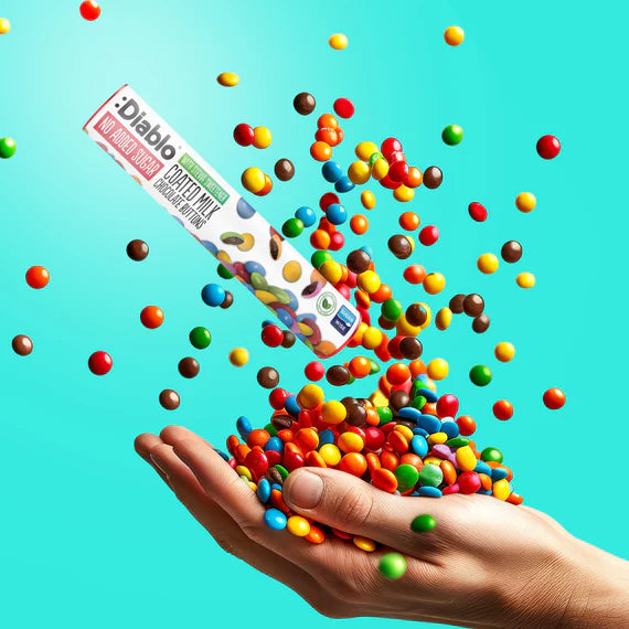 Chocolate Leche Button sin Azúcar :Diablo 22 g