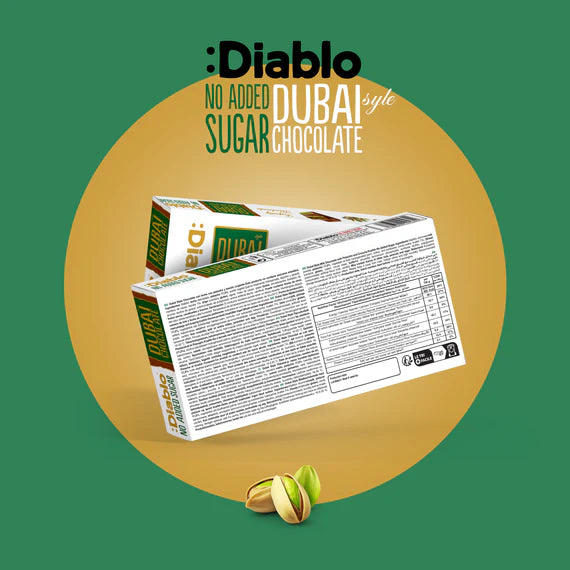 Chocolate Dubai sin Azúcar :Diablo 200 g