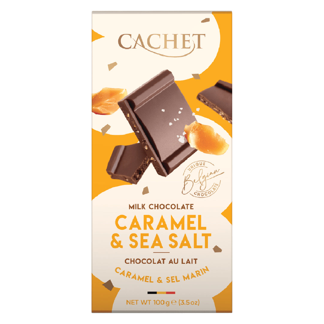 Barra Chocolate Caramelo Sal de Mar 31 Cachet 180 g