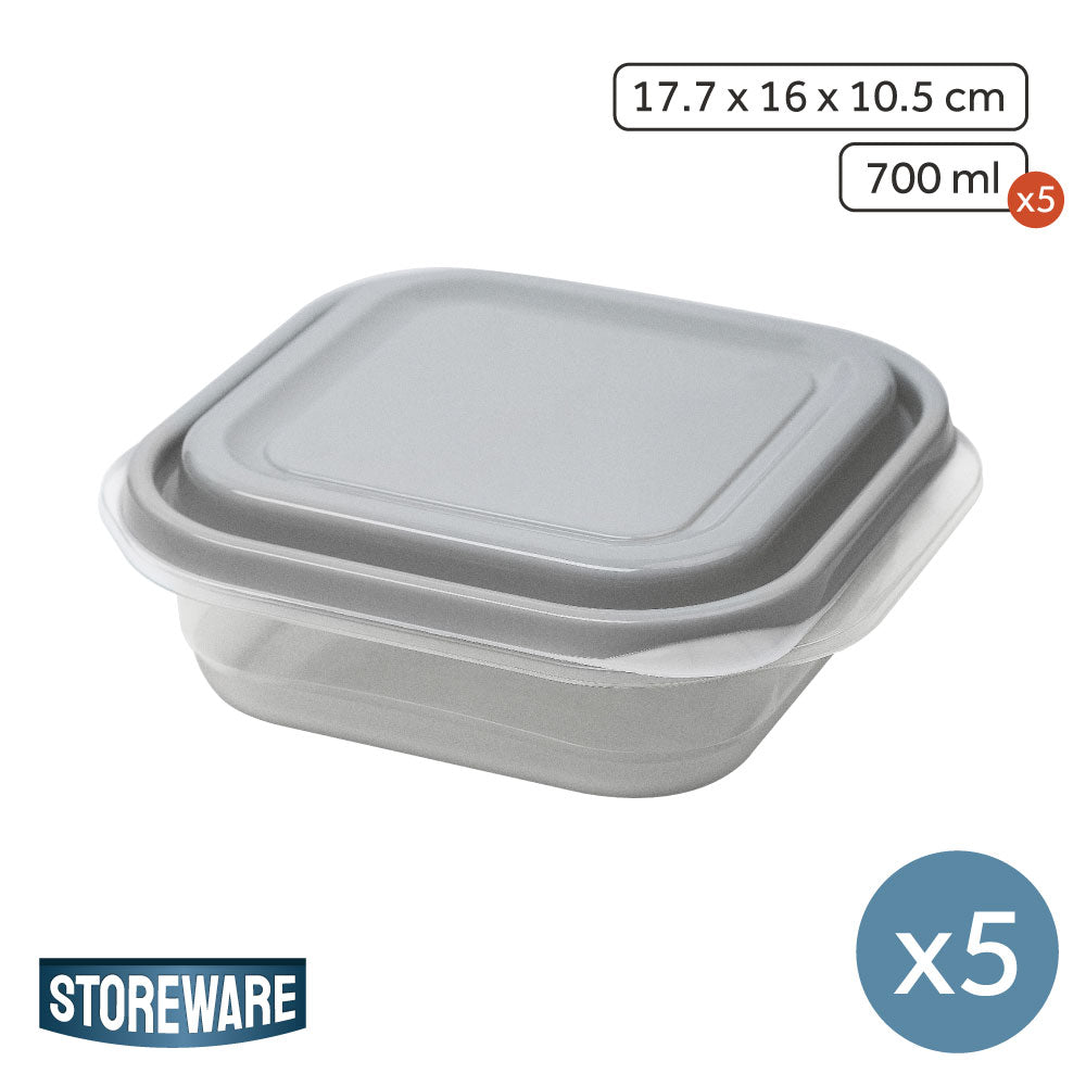 Set 5 Contenedores 700 ml Storeware 1 un