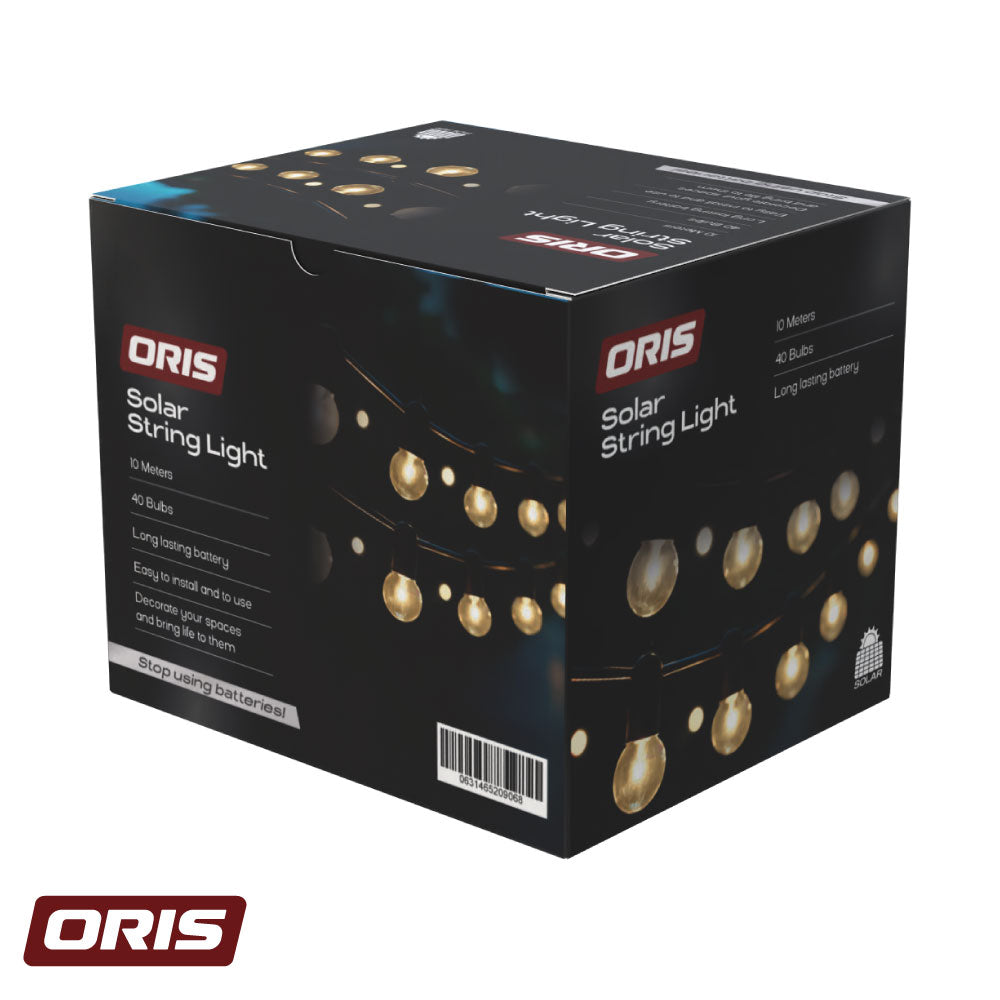 Guirnalda Decorativa Solar 40 LED 10m Oris 1 un