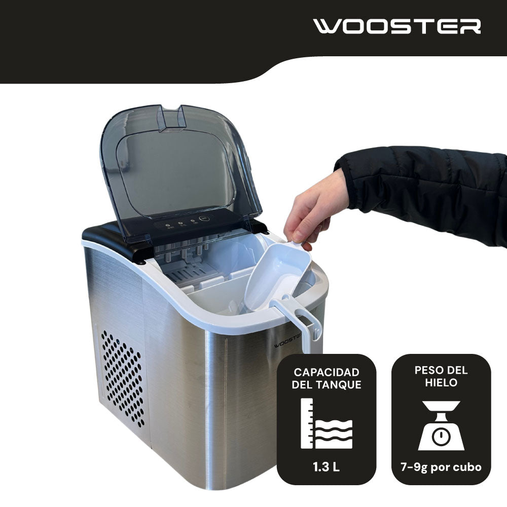 Máquina para hacer Hielo con Canasto Wooster 1 un
