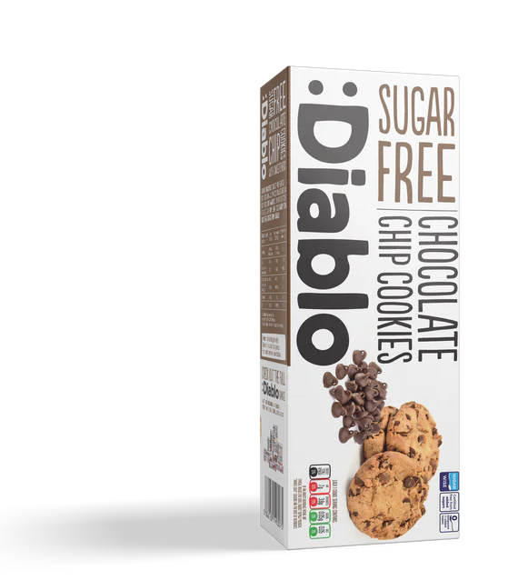 Galletas Chips Chocolate sin Azúcar :Diablo 130 g