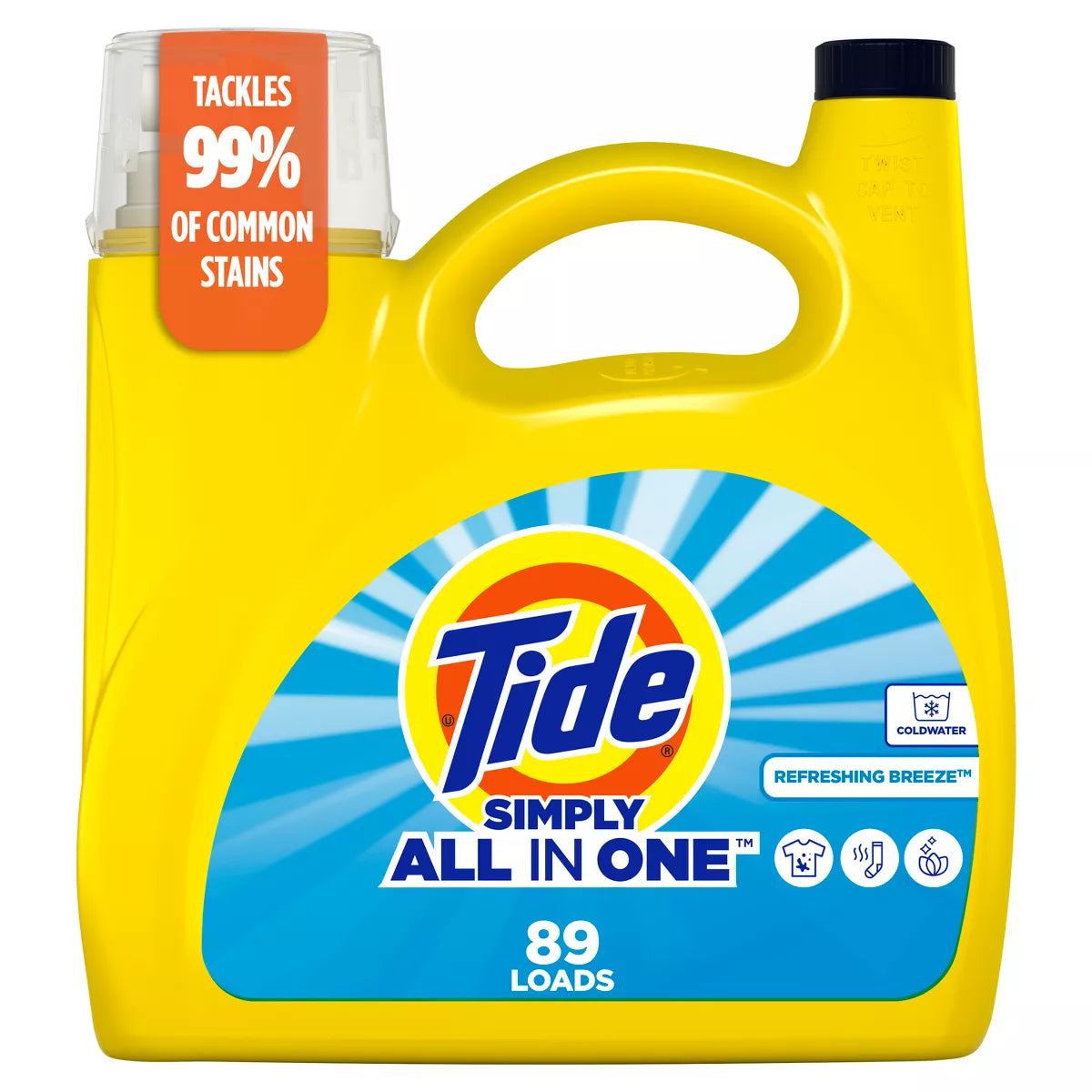 Detergente Líquido Simply One Tide 3,46 L