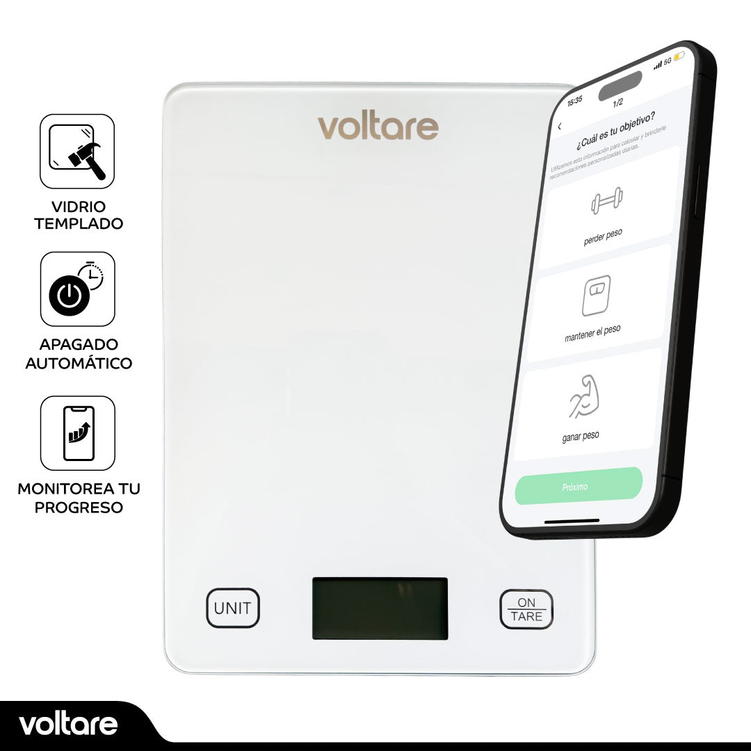 Báscula para Cocina Digital Inteligente Voltare 1 un