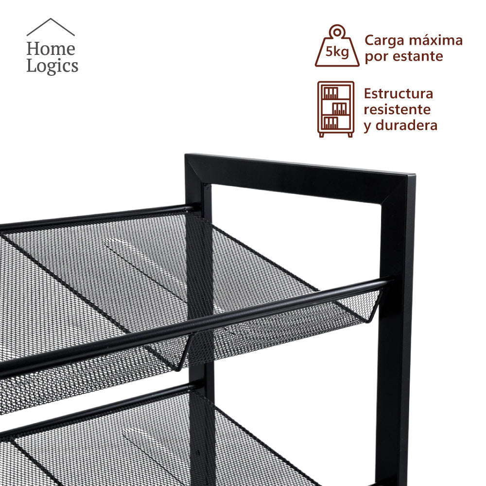 Rack Organizador Zapatos 3 Niveles Black Home Logics 1 un