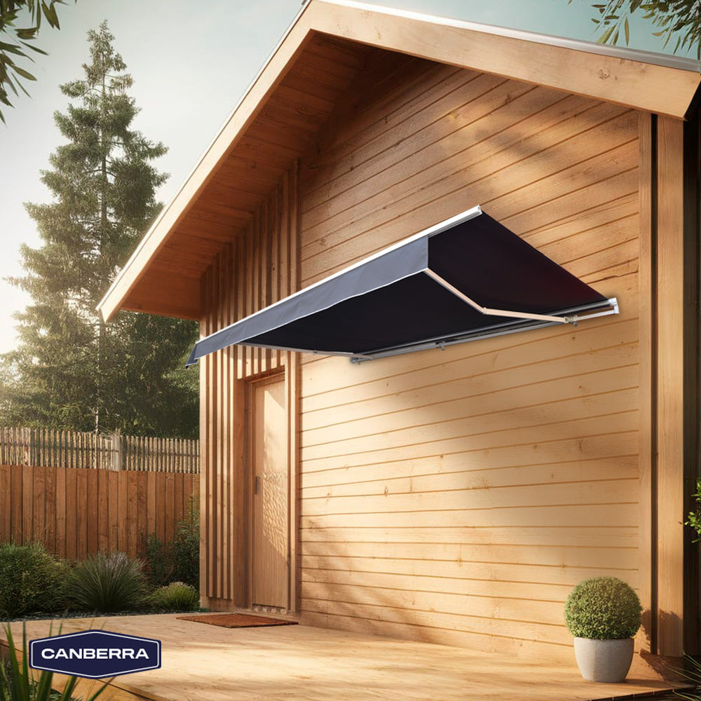 Toldo Retráctil 4 x 2.5 m Gray Canberra