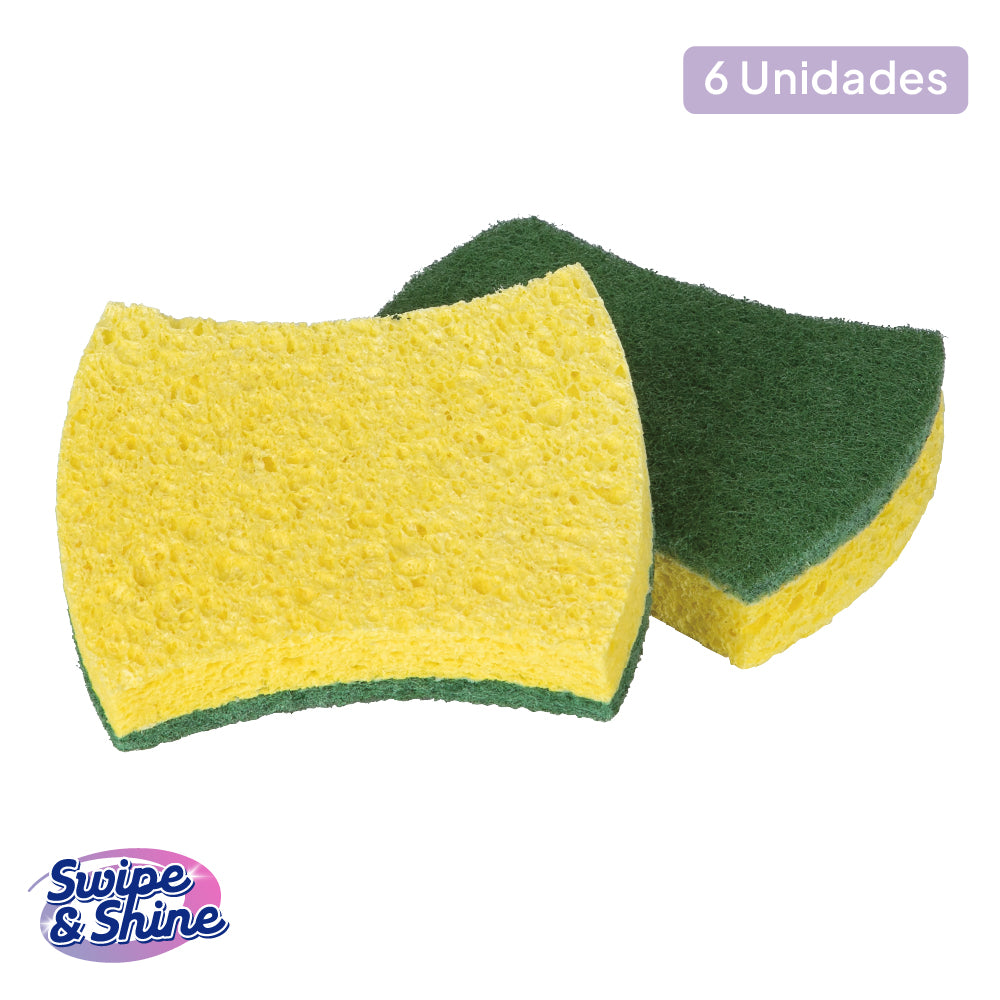 Set de 6 Esponjas Heavy Duty Swipe & Shine