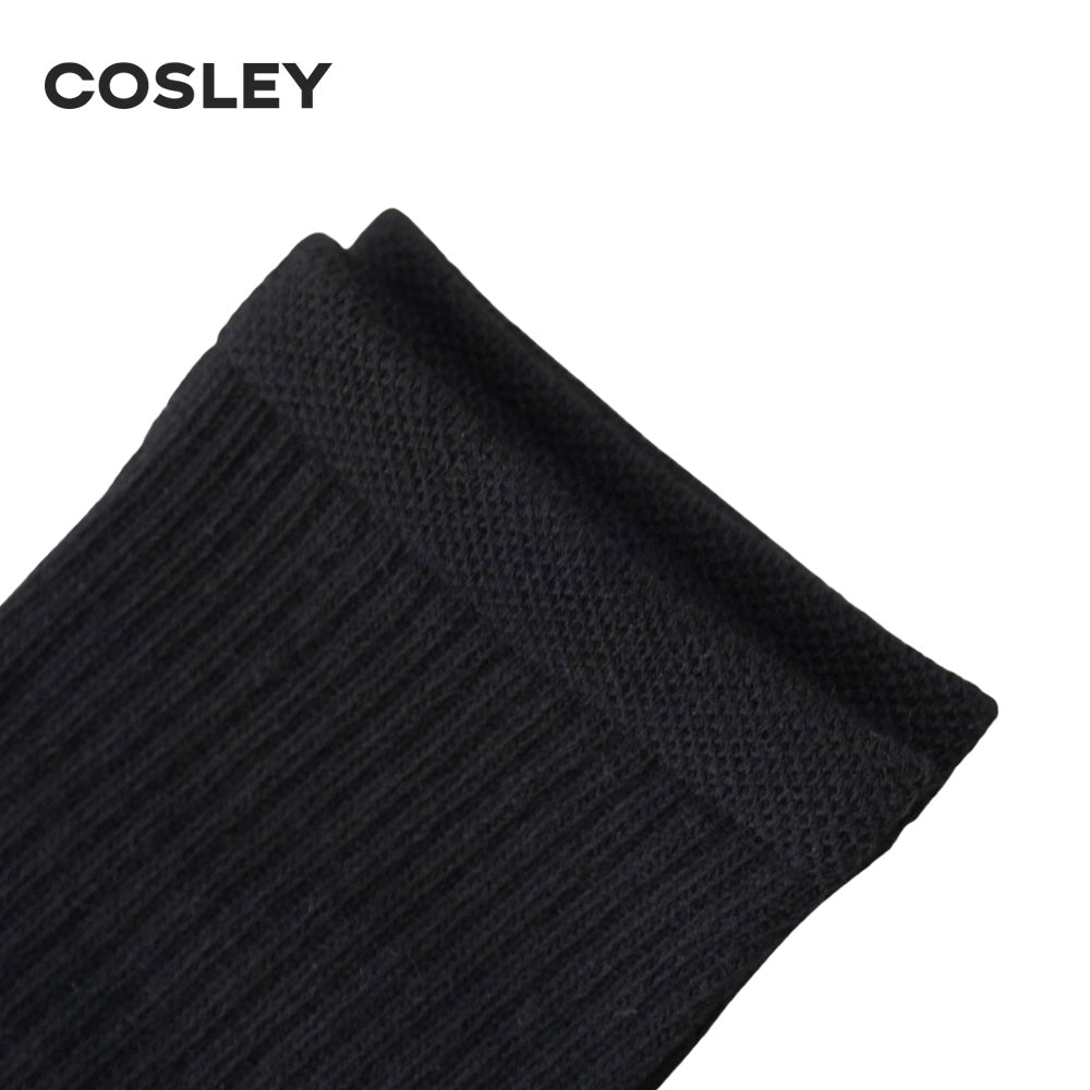 Calcetines Hombre Cushion Crew Black Cosley Pack 6