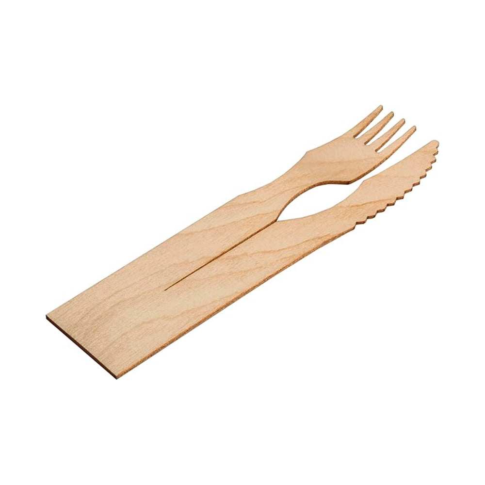 Cubiertos Madera 2 Duo 10 un Clickeat