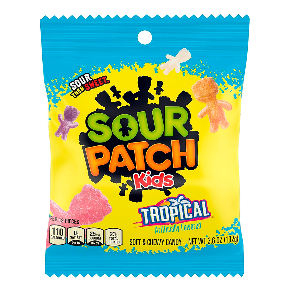 Gomitas Tropical Sour Patch Kids 102 g