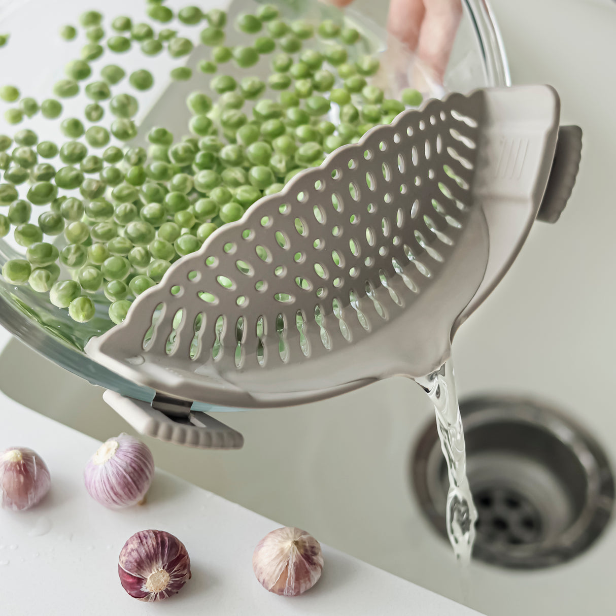 Colador Silicona Clip Home Logics 1 un