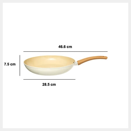 Sartén Aluminio Forjado Harmony Cream 28 cm 5five 1 un
