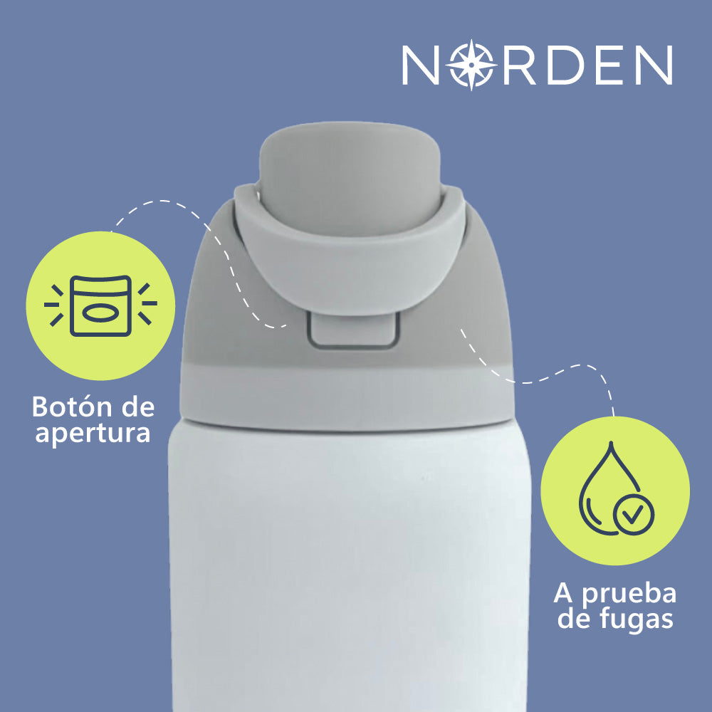 Botella Acero Inoxidable White 1000 ml Norden 1 un