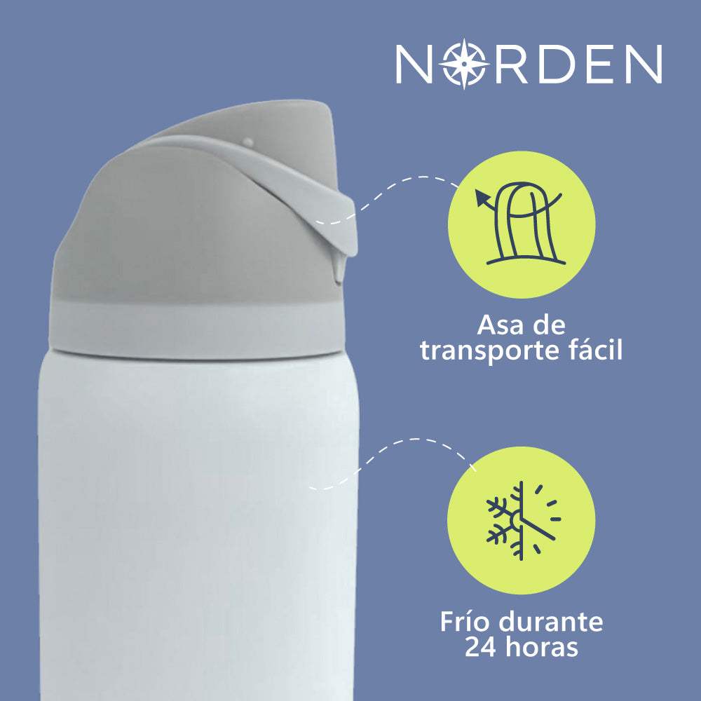 Botella Acero Inoxidable White 1000 ml Norden 1 un