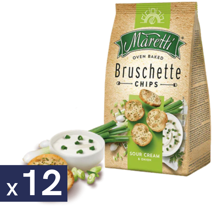 Tostadas Cebolla y Crema Ácida Bruschette Maretti Bakery 12 x 140 g