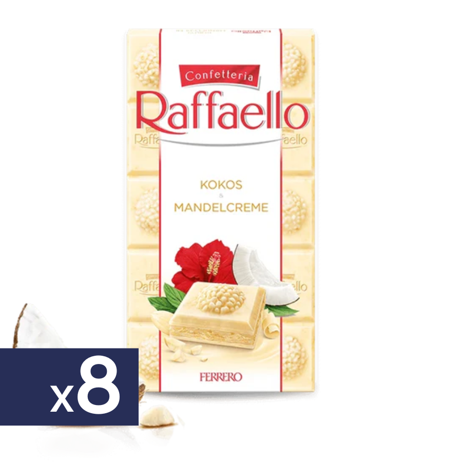 Barra Chocolate Raffaello Ferrero 8 x 90 g