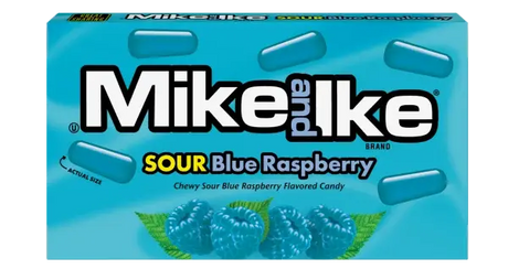 Masticables Sour Blue Raspberry Mike and Ike 12 x 120 g