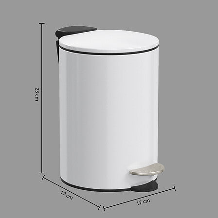 Basurero con Pedal Softclose White 3L 5five 1 un