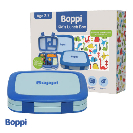 Lonchera Plástica Azul Boppi 1 un