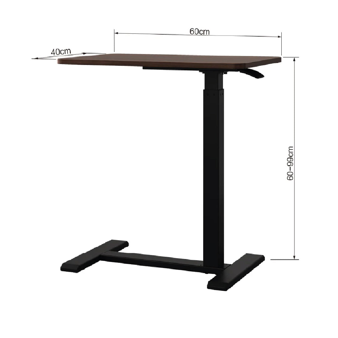 Mesa Lateral de Altura Regulable Con Encimera Abatible Black Base Assen 1 un