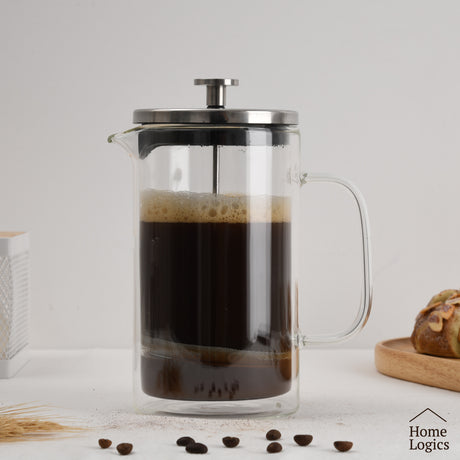 Cafetera Prensa Francesa Double Wall Glass 1 L Home Logics 1 un