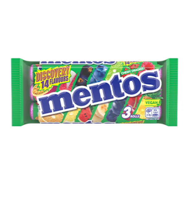 Masticables Discovery Mentos 25 x 114 g