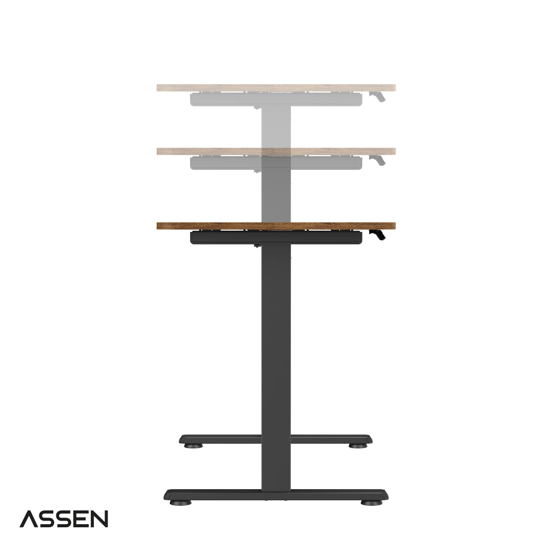 Escritorio Altura Regulable Base Negra Classic Series 120x60cm Assen 1 un