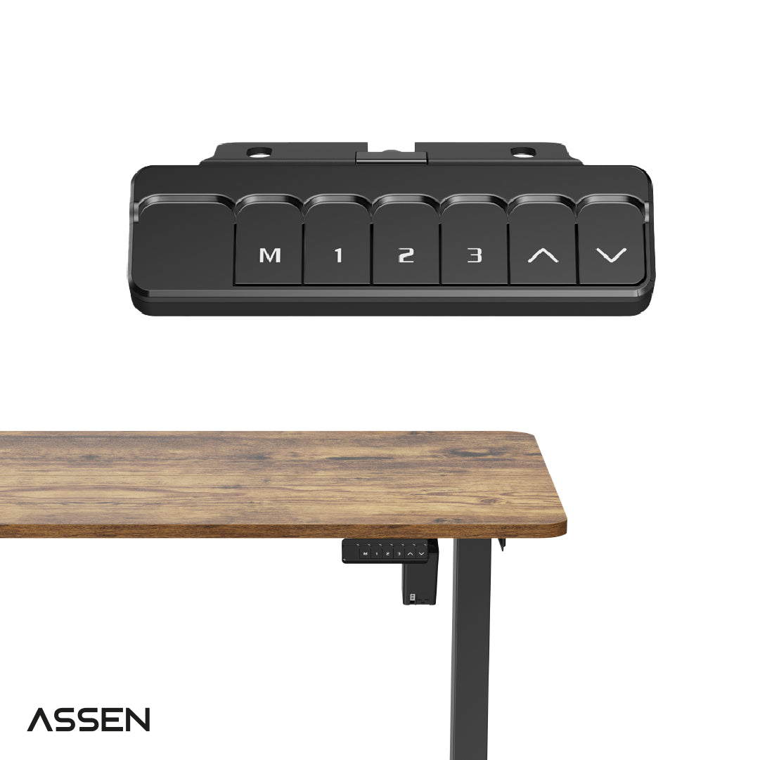 Escritorio Altura Regulable Base Negra Classic Series 120x60cm Assen 1 un