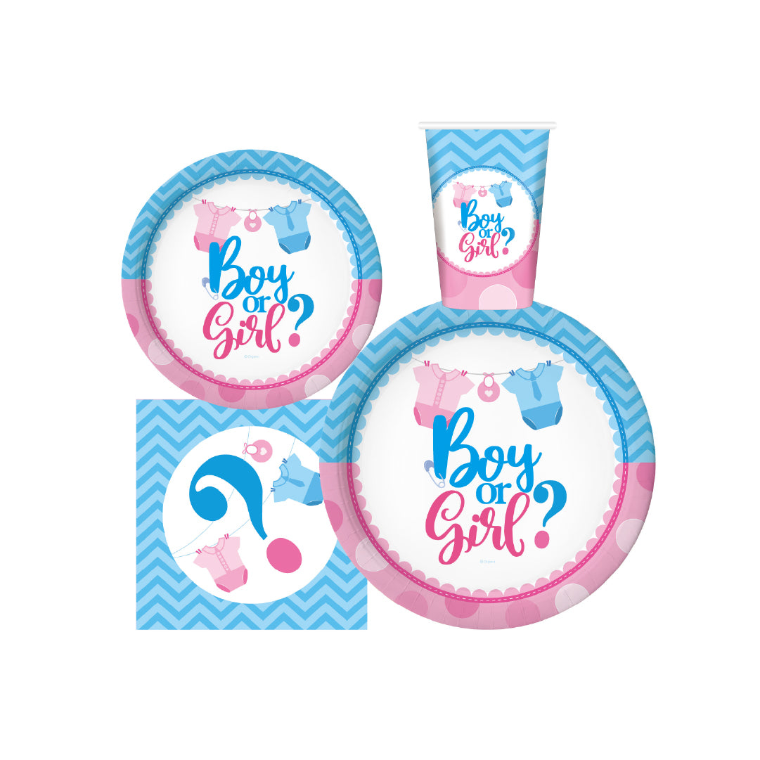 Set Decoración Fiesta Boy or Girl? 30 Personas 1 un
