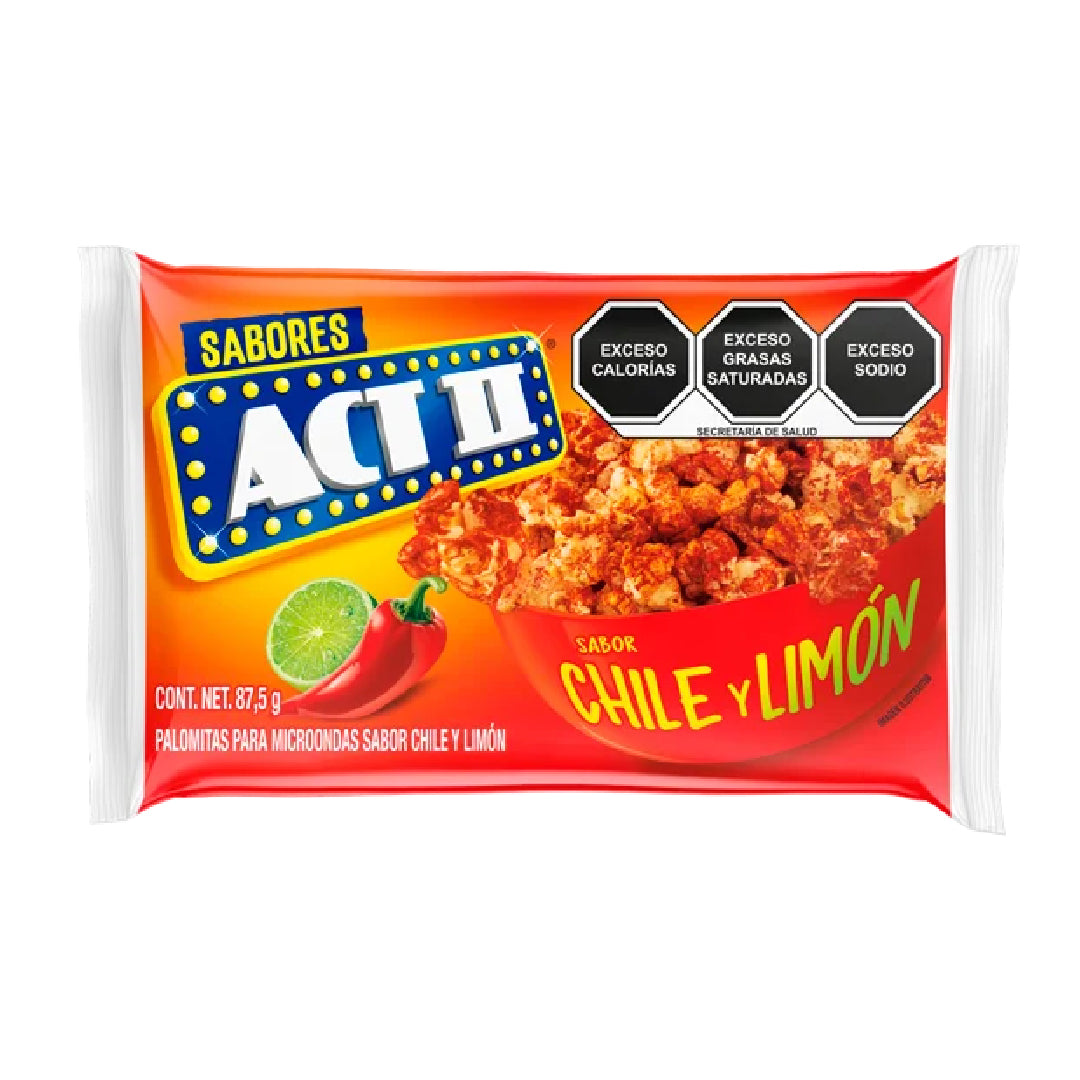 Cabritas para Microondas Chile Limón ACT II 87.5 g