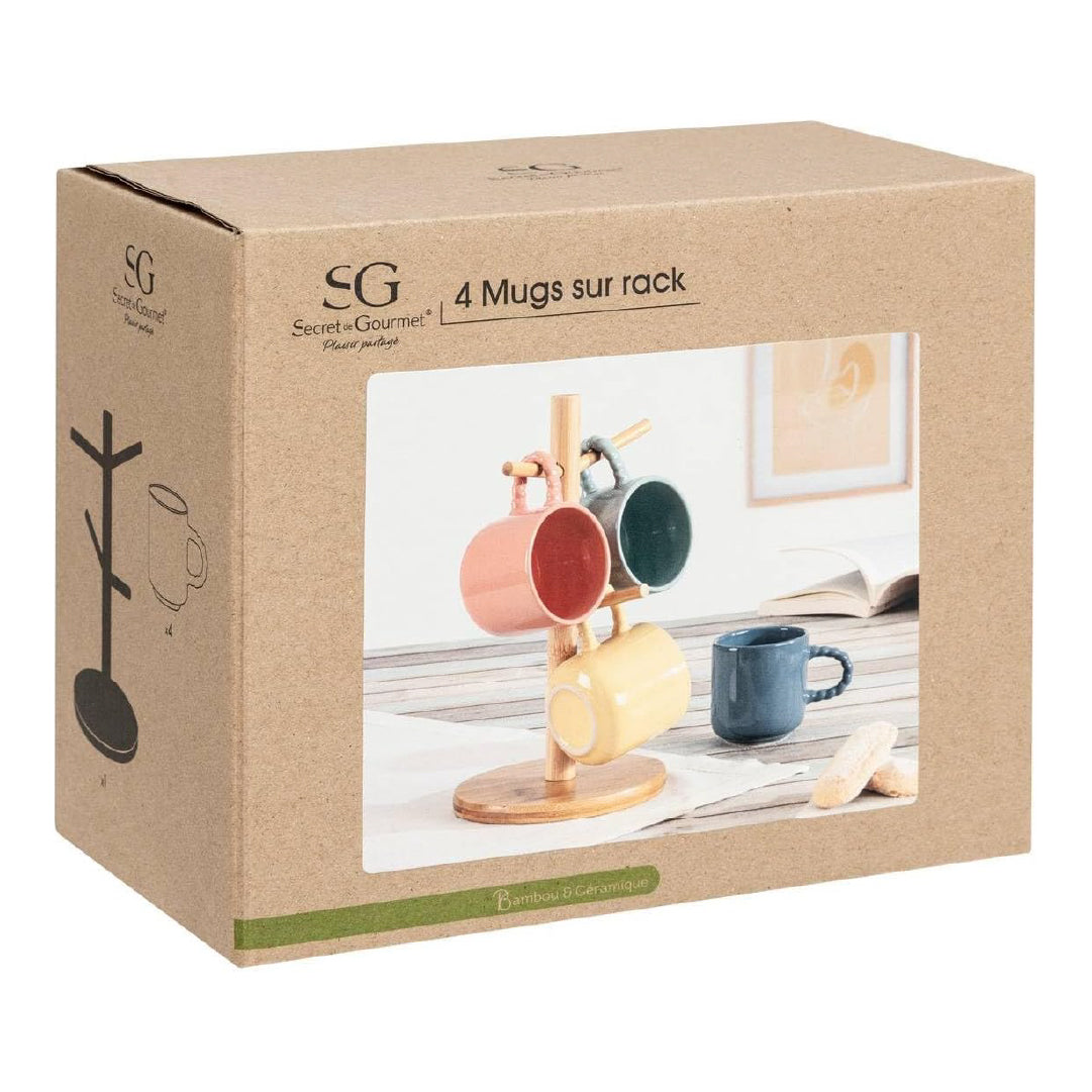 Set 4 Tazones Emma con Rack 210 ml SG 1 un