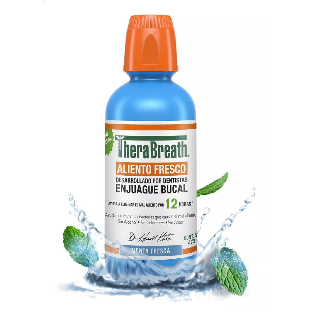 Enjuague Bucal Icy Mint Therabreath 473 ml