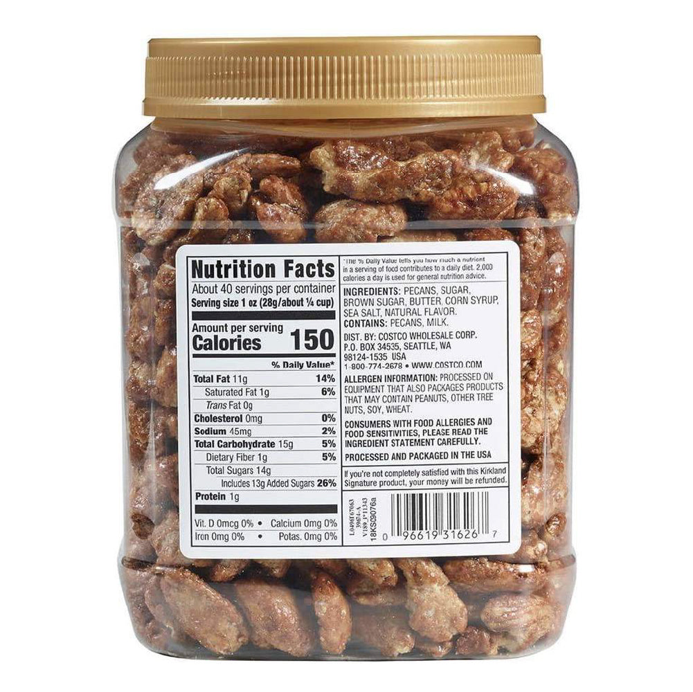 Nueces Pecanas Cubiertas de Praline Kirkland 1.13 kg