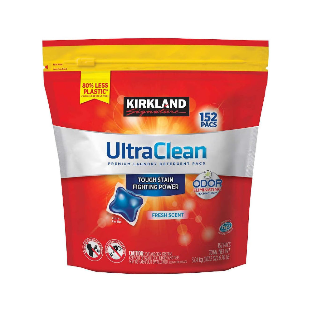 Detergente en Cápsulas Ultra Clean Kirkland 152 un