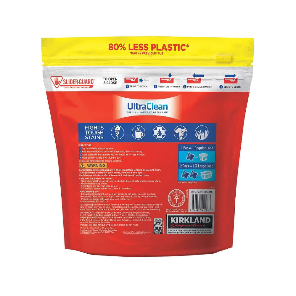 Detergente en Cápsulas Ultra Clean Kirkland 152 un