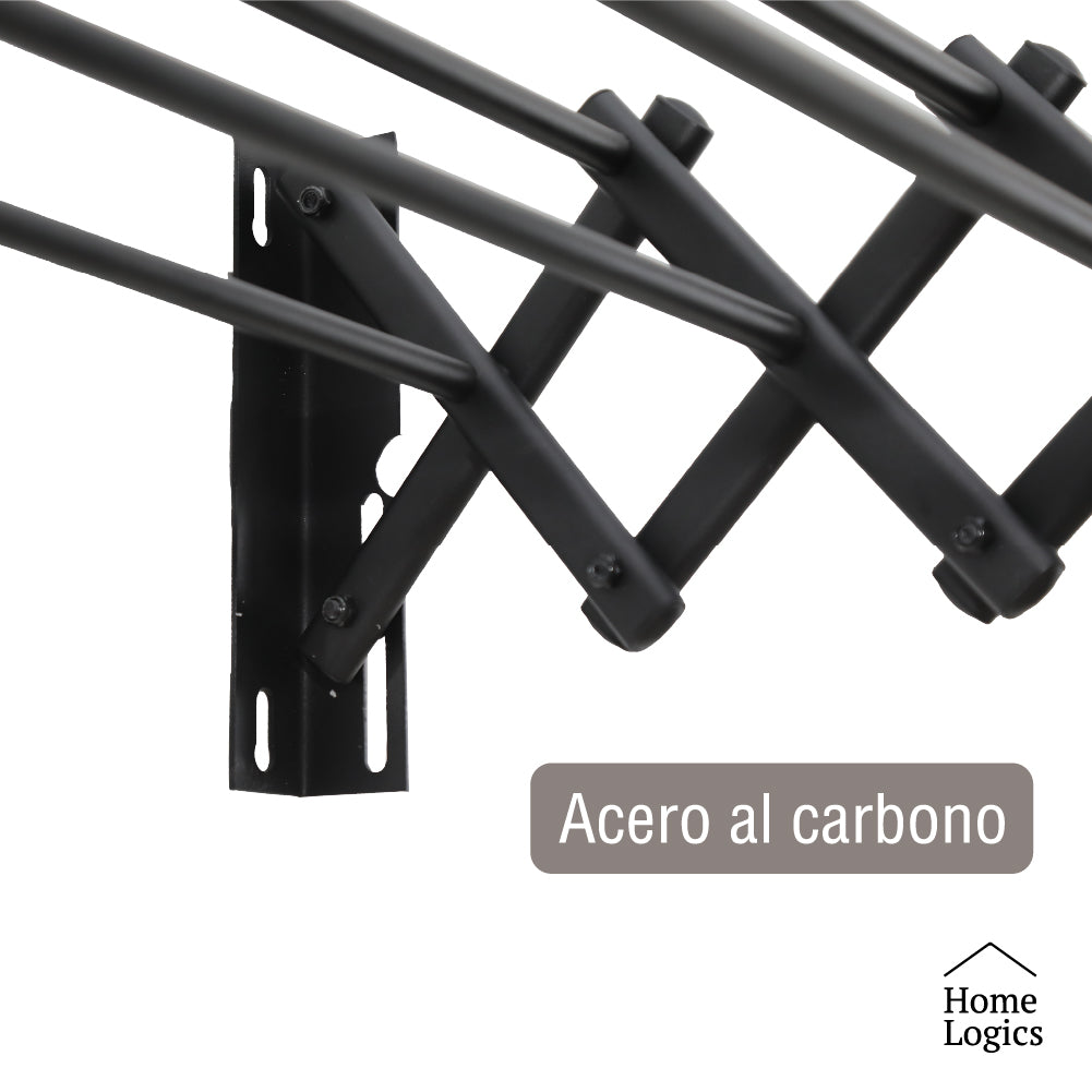 Secador Ropa Pared Extensible Retráctil Home Logics 1 un