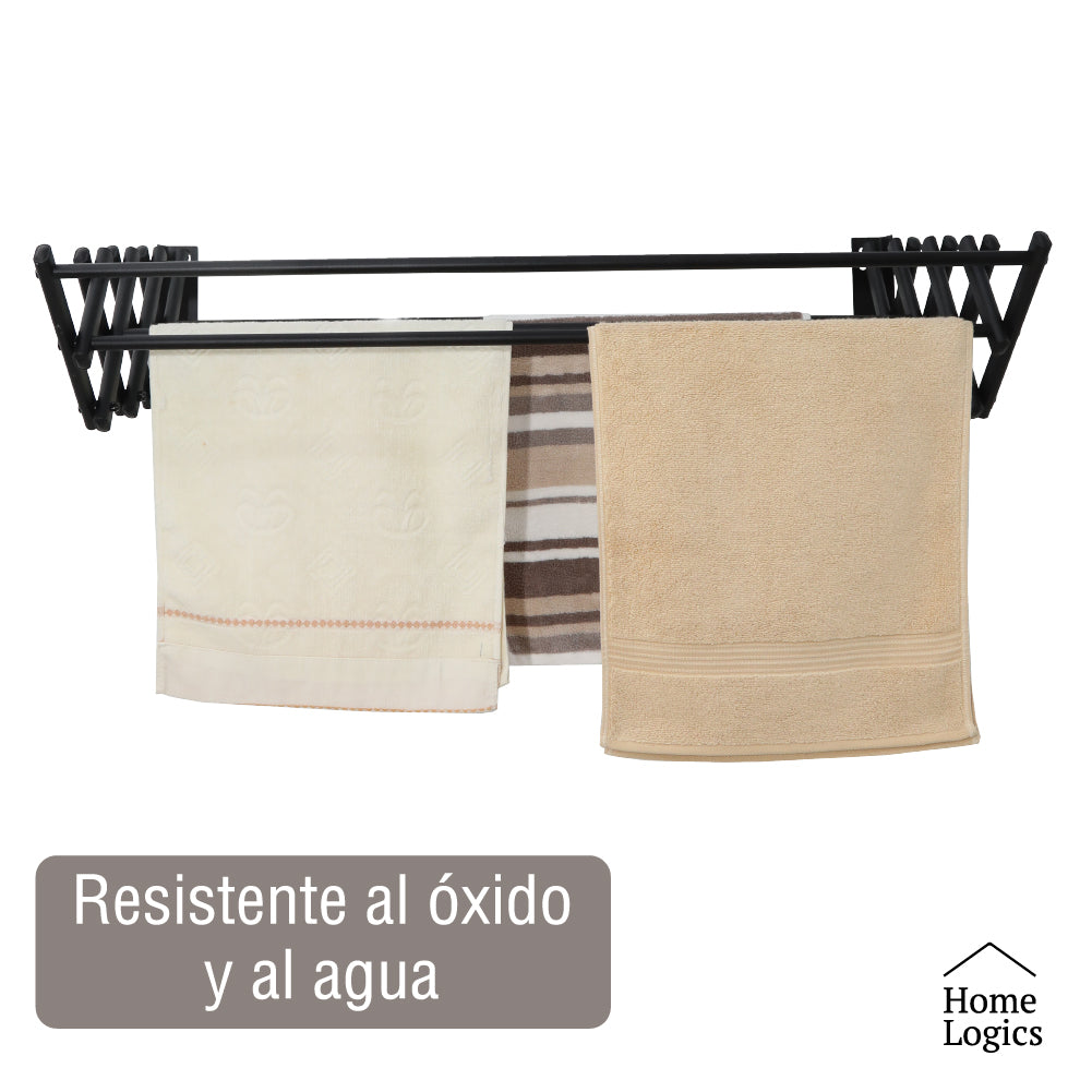 Secador Ropa Pared Extensible Retráctil Home Logics 1 un