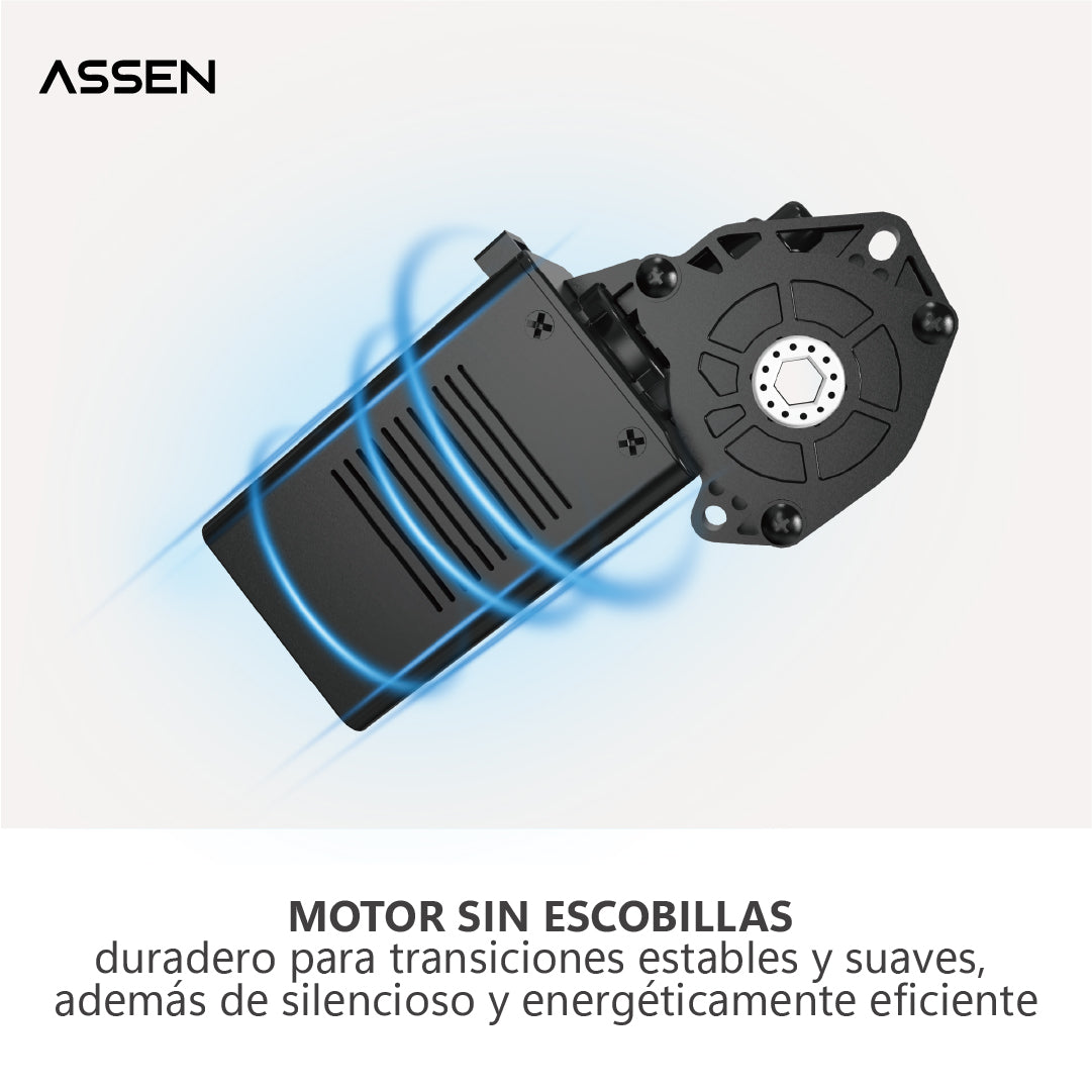 Escritorio Altura Regulable Base Blanca Pro Series 118x60cm Assen 1 un