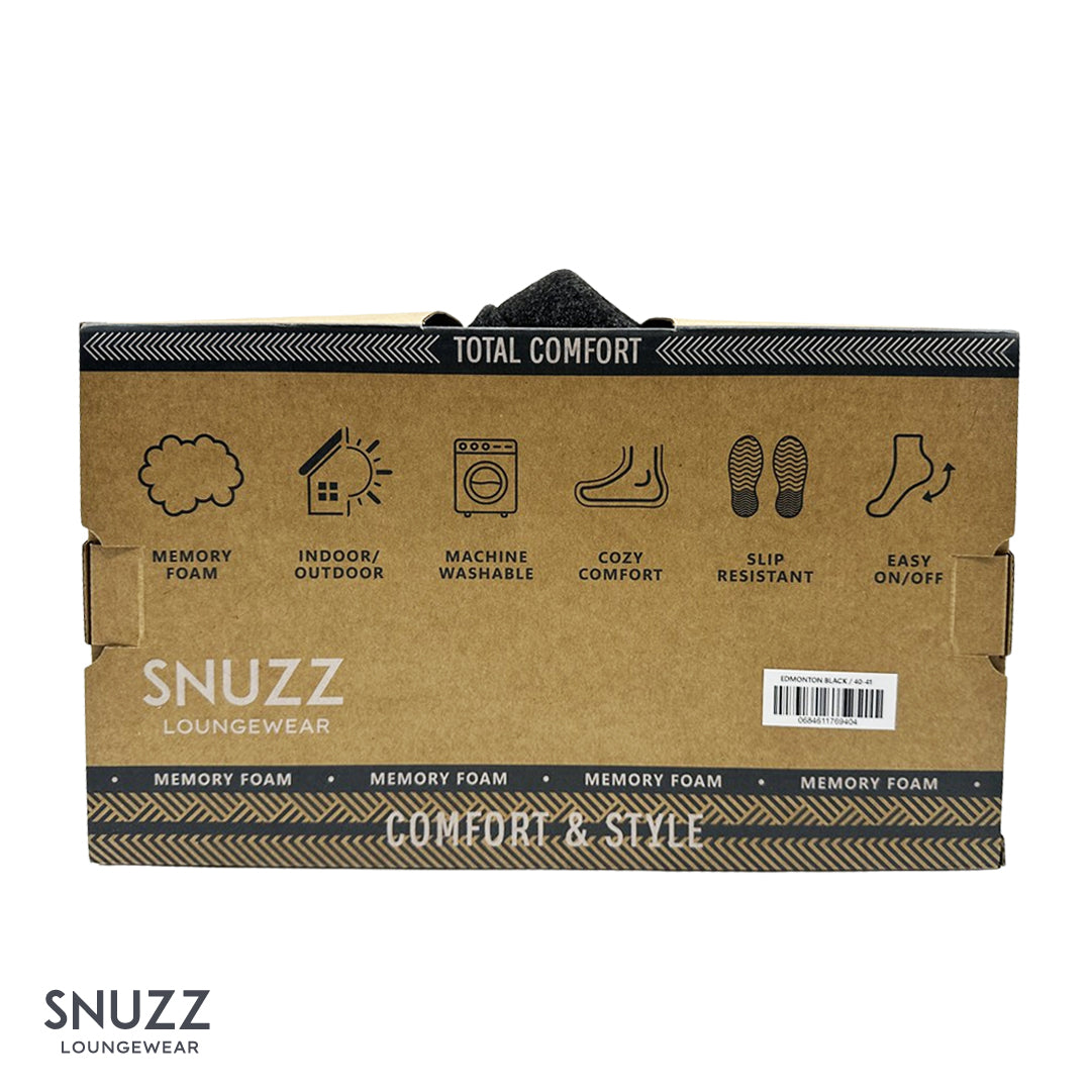Pantuflas Edmonton Black Snuzz 1 un