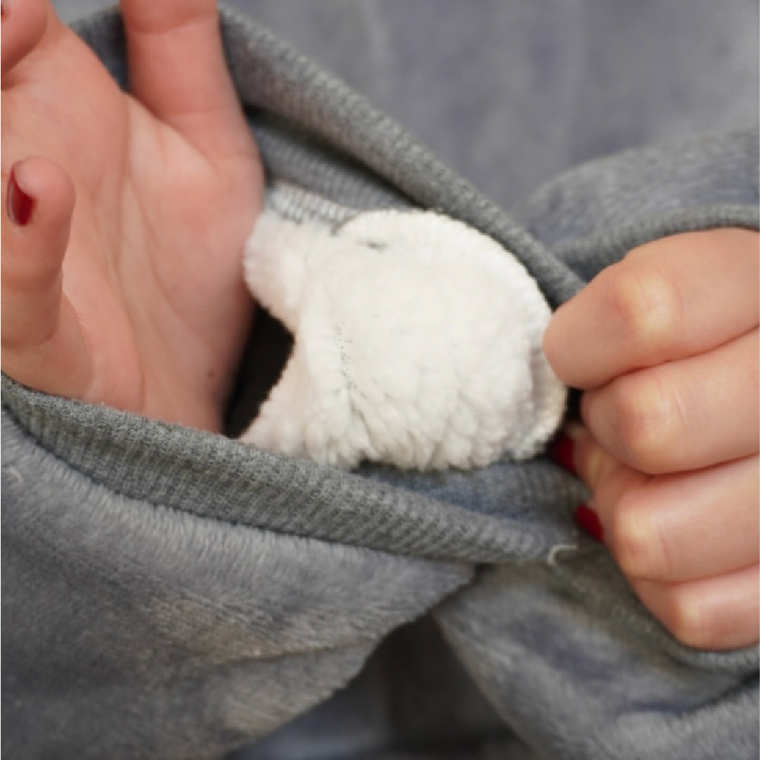 Polerón Manta Sherpa Gray Snuzz Loungewear 1 un