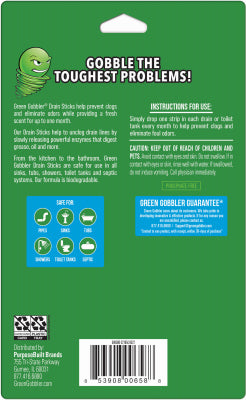 Desodorante Biológico para Drenaje Tiras Green Gobbler 12 un