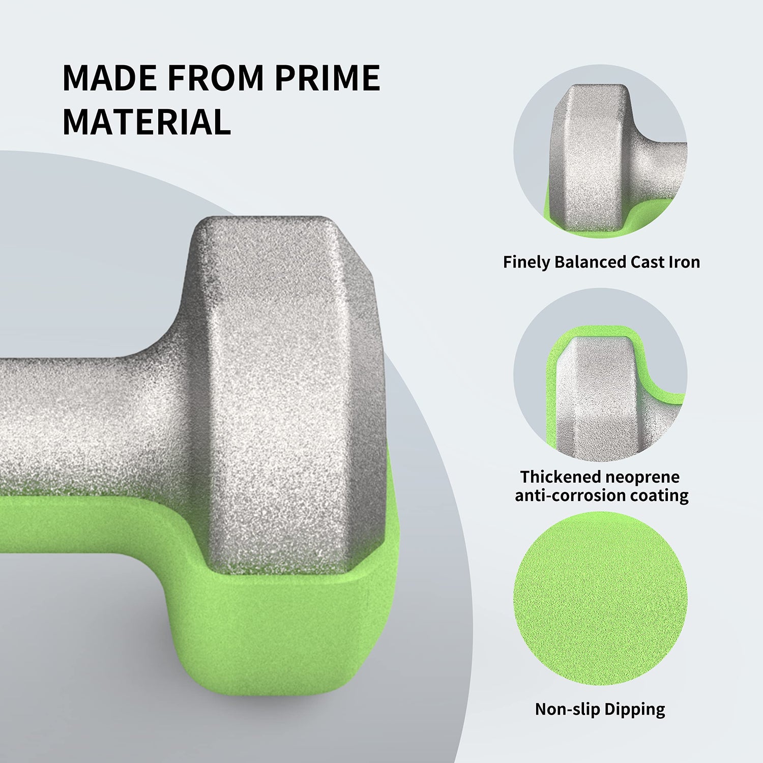 Set de 2 Mancuernas Neoprene Dumbbell 2 kg Proiron 1 un