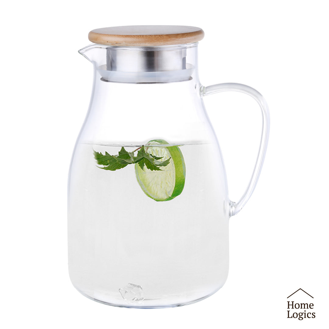 Jarro Vidrio con Tapa 1.7 L Home Logics 1 un