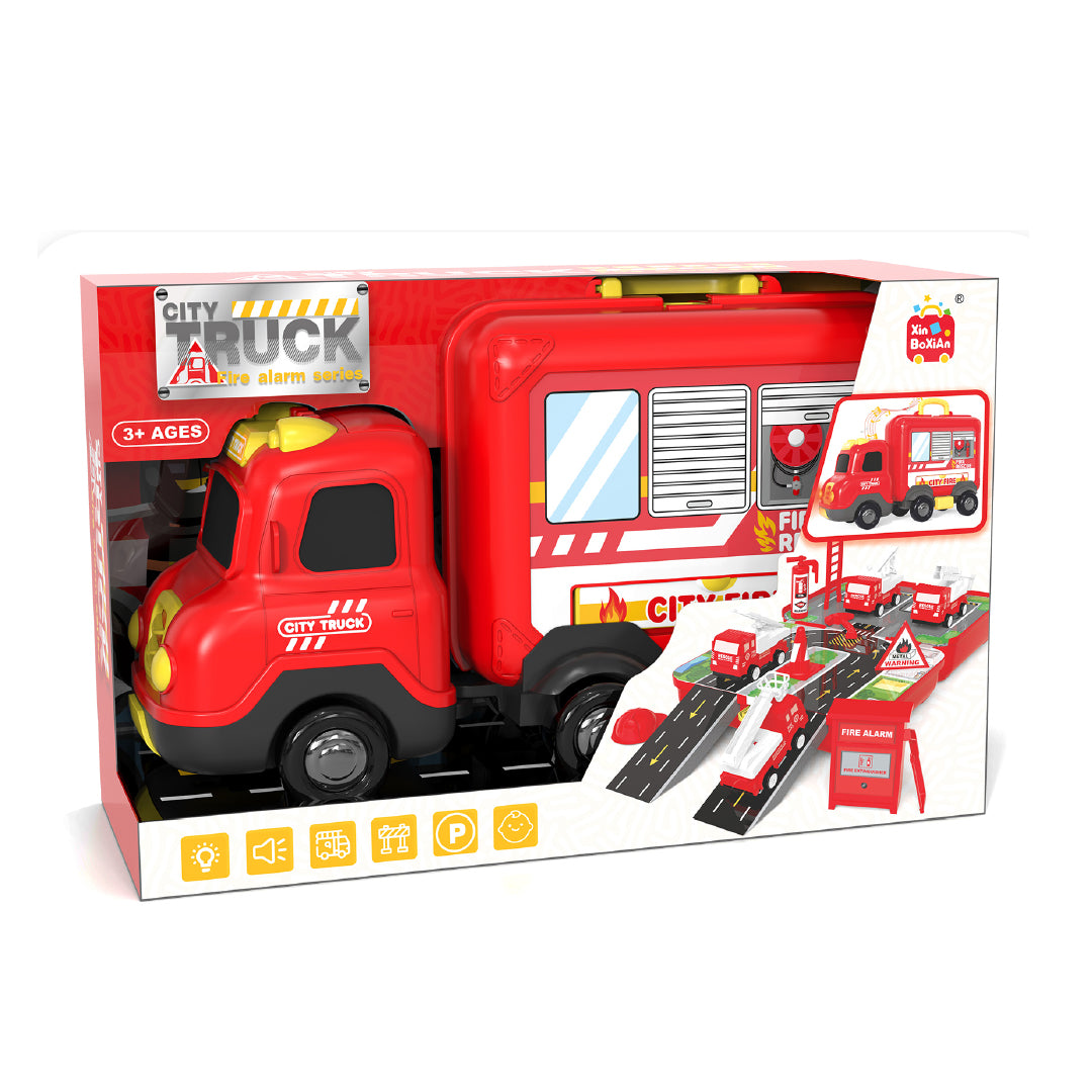 Juego de Bomberos 2 in 1 Portátíl 17 Piezas 1 un