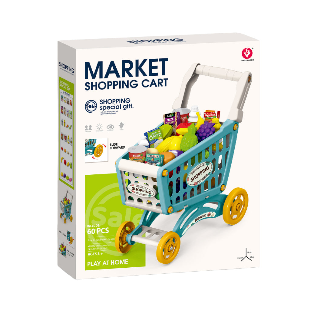 Juego de Carrito de Compras Market 56 Piezas 1 un