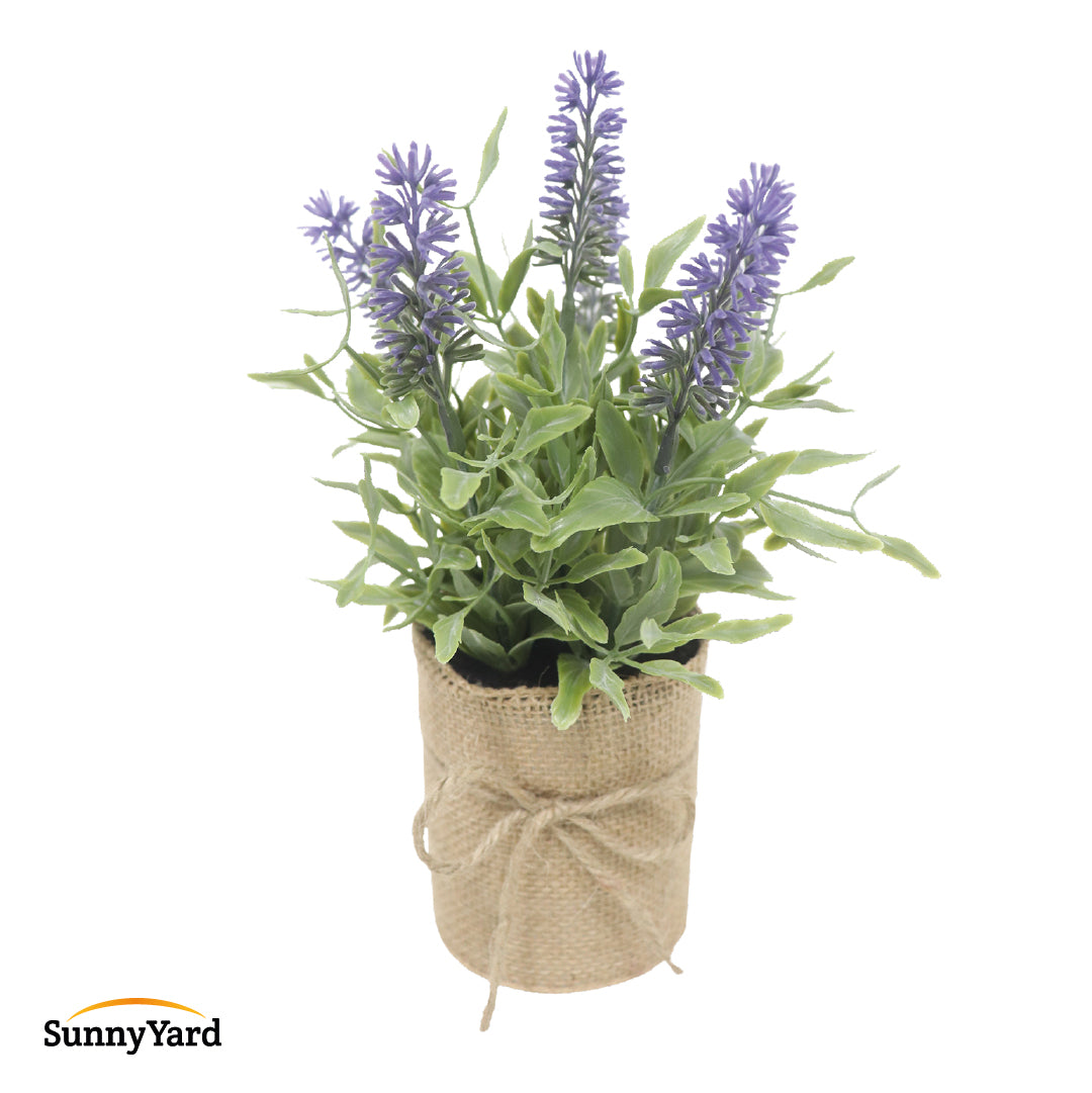 Lavanda Artificial Pequeña con Macetero SunnyYard 1 un