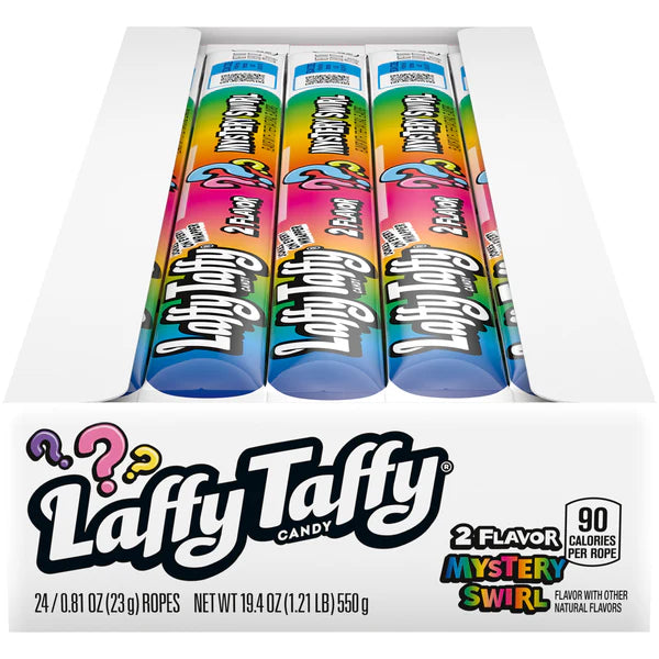 Masticable Rope Mystery Swirl Laffy Taffy 24 x 22.9 g